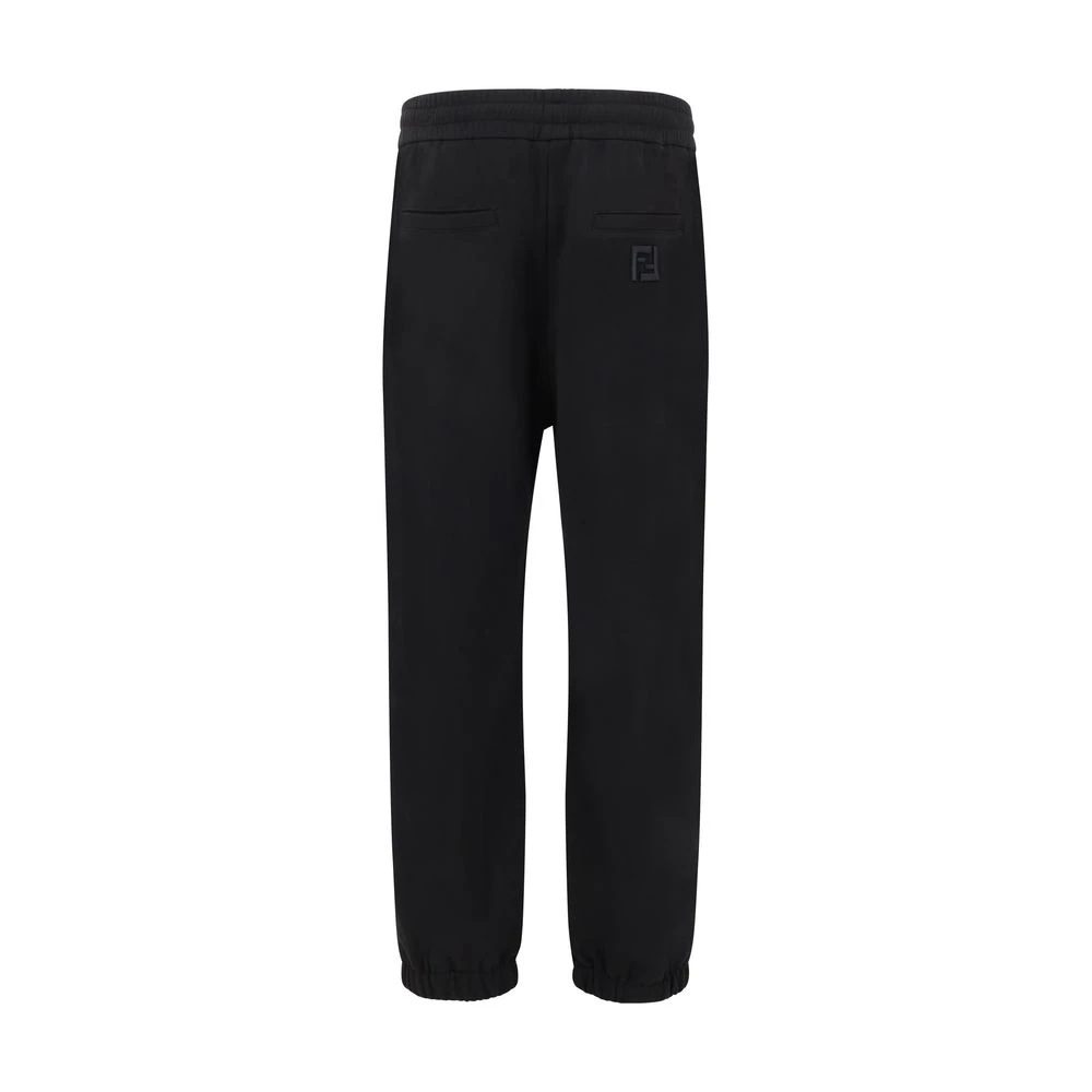 Fendi Urban Sweatpants met Iconic Logo Detail Black Heren