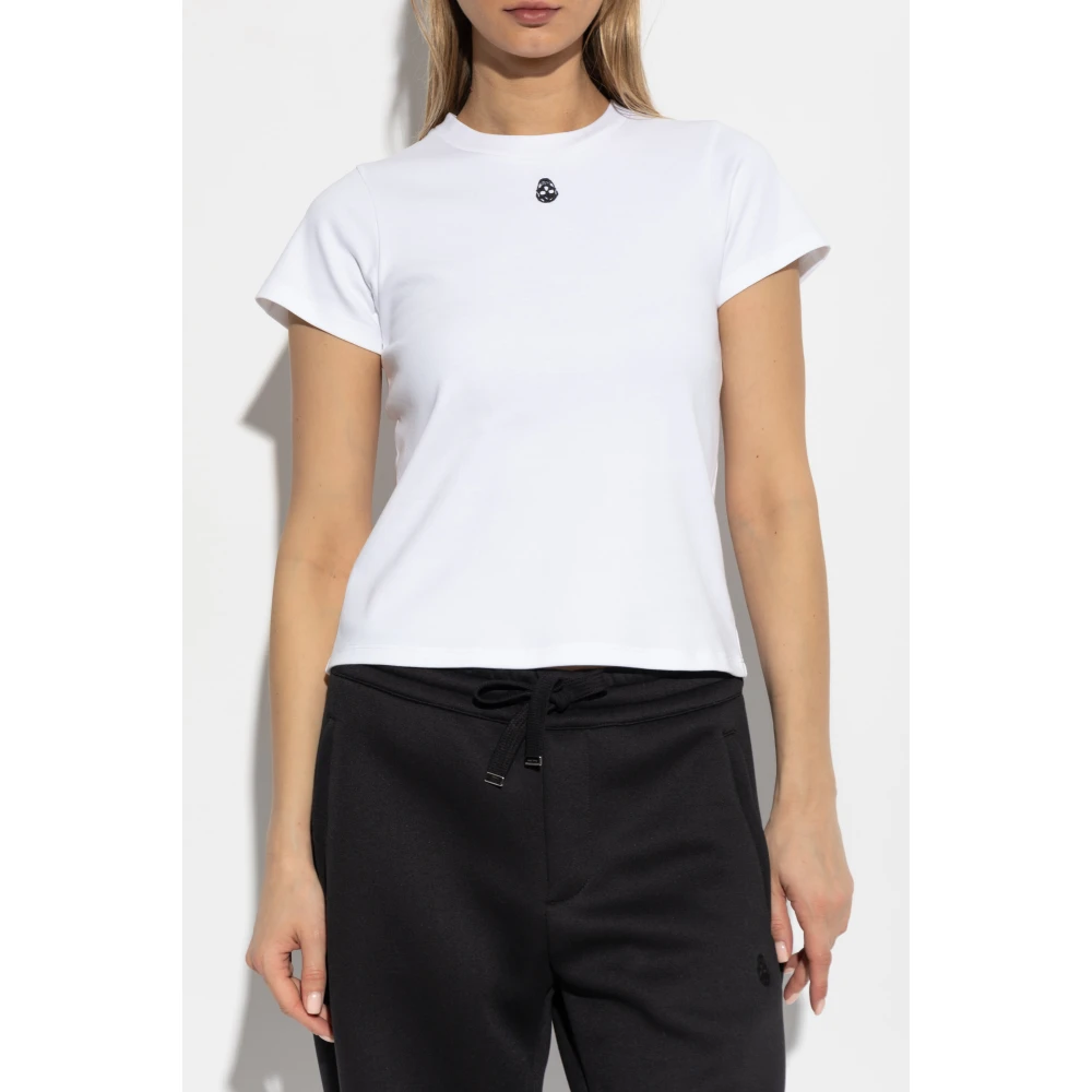 alexander mcqueen T-shirt met borduursel White Dames