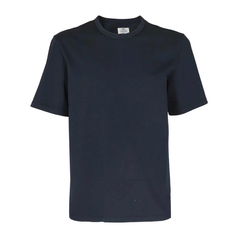 Tela Genova Korte Mouw Shirt Blue Heren