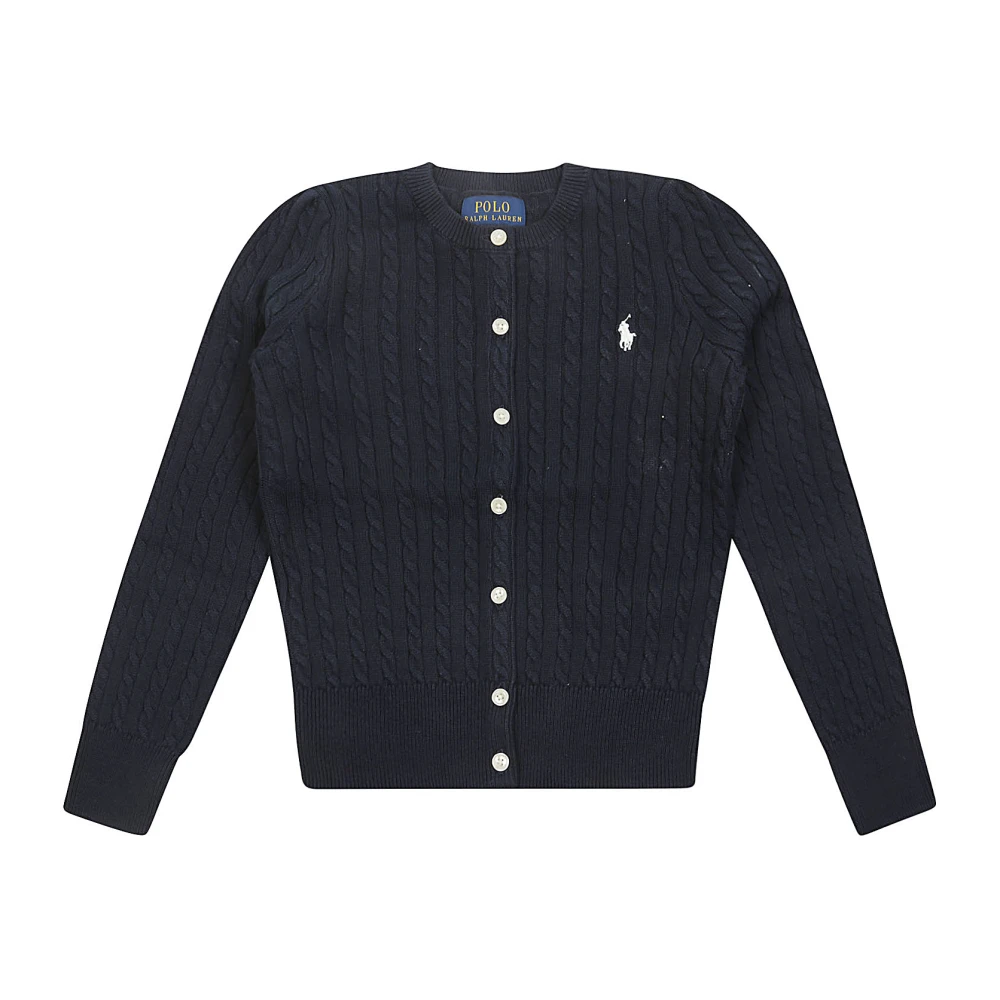 Ralph Lauren Barn Kabelstickad Kofta Blue, Unisex