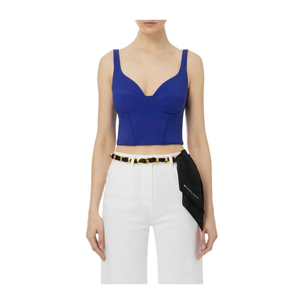 Elisabetta Franchi Tops Blue Dames