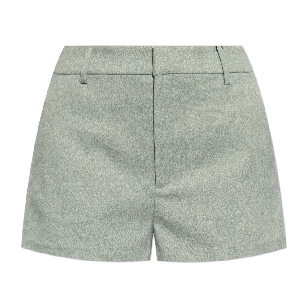 Gestuz Korte Hoge Taille Shorts Grijsblauw Melange Gray Dames