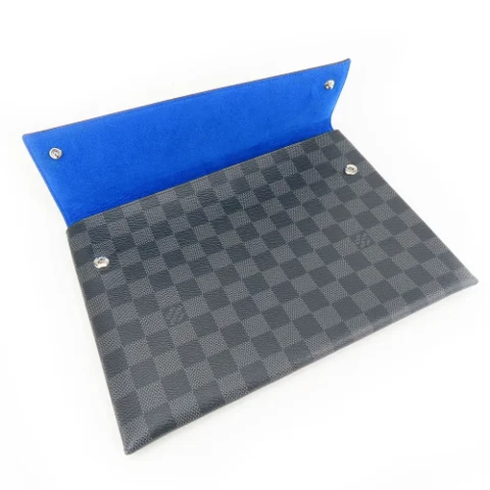 Louis Vuitton Vintage Pre-owned Canvas clutches Gray Heren