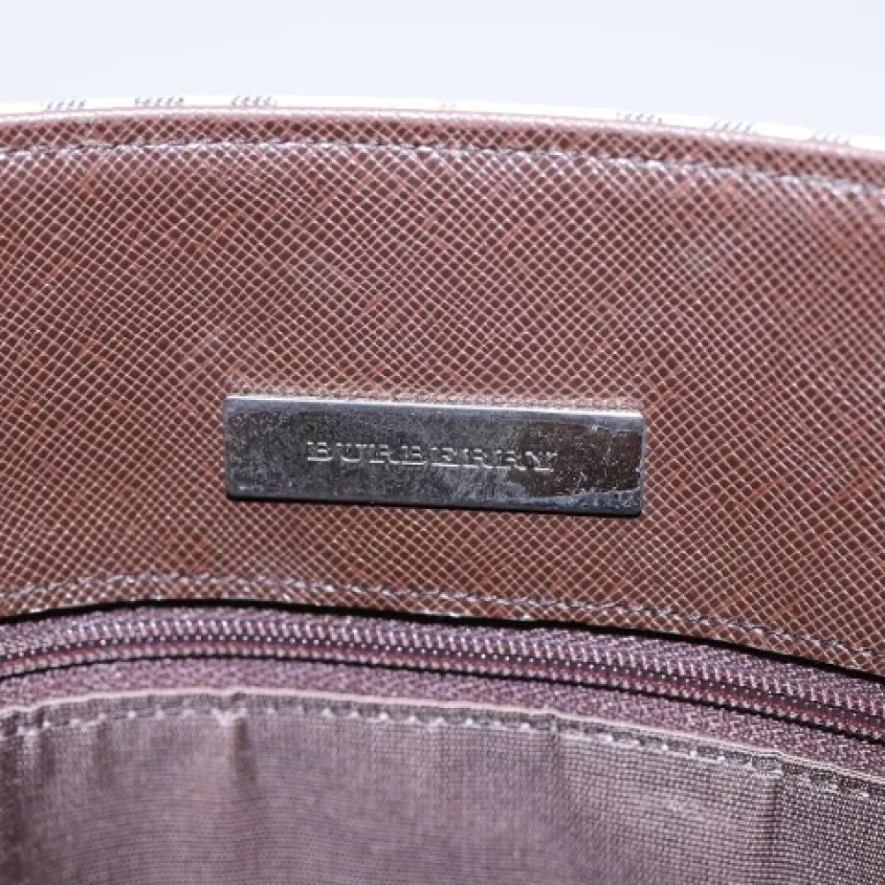 Burberry Vintage Pre-owned Canvas handbags Brown Dames