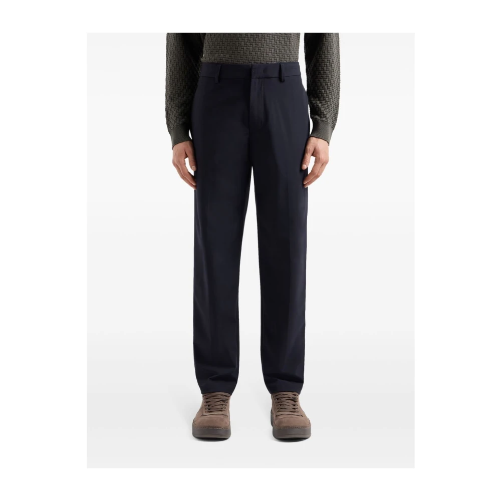 Emporio Armani Blauwe Capsule Broek Lichtgewicht Stijlvol Blue Heren