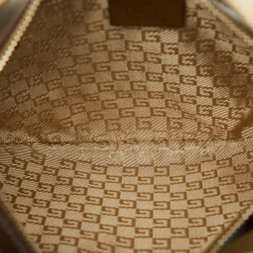 Gucci Vintage Pre-owned Canvas gucci-bags Yellow Dames
