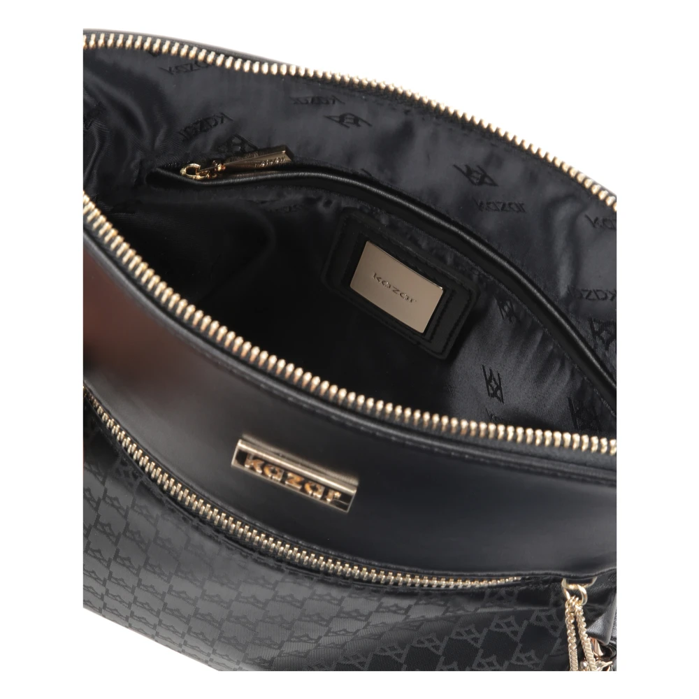 Kazar Dames zwarte messenger tas Black Dames