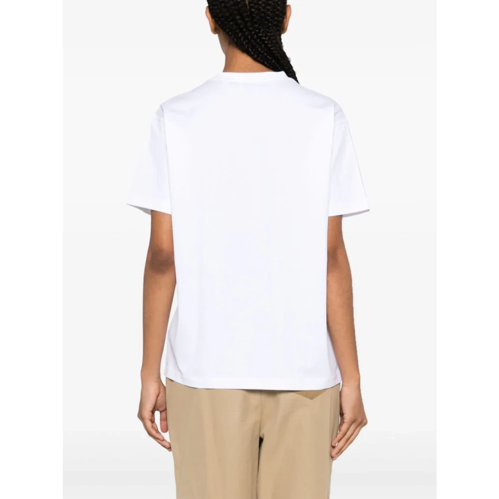 Burberry Witte T-shirts en Polos met Check Zak White Dames