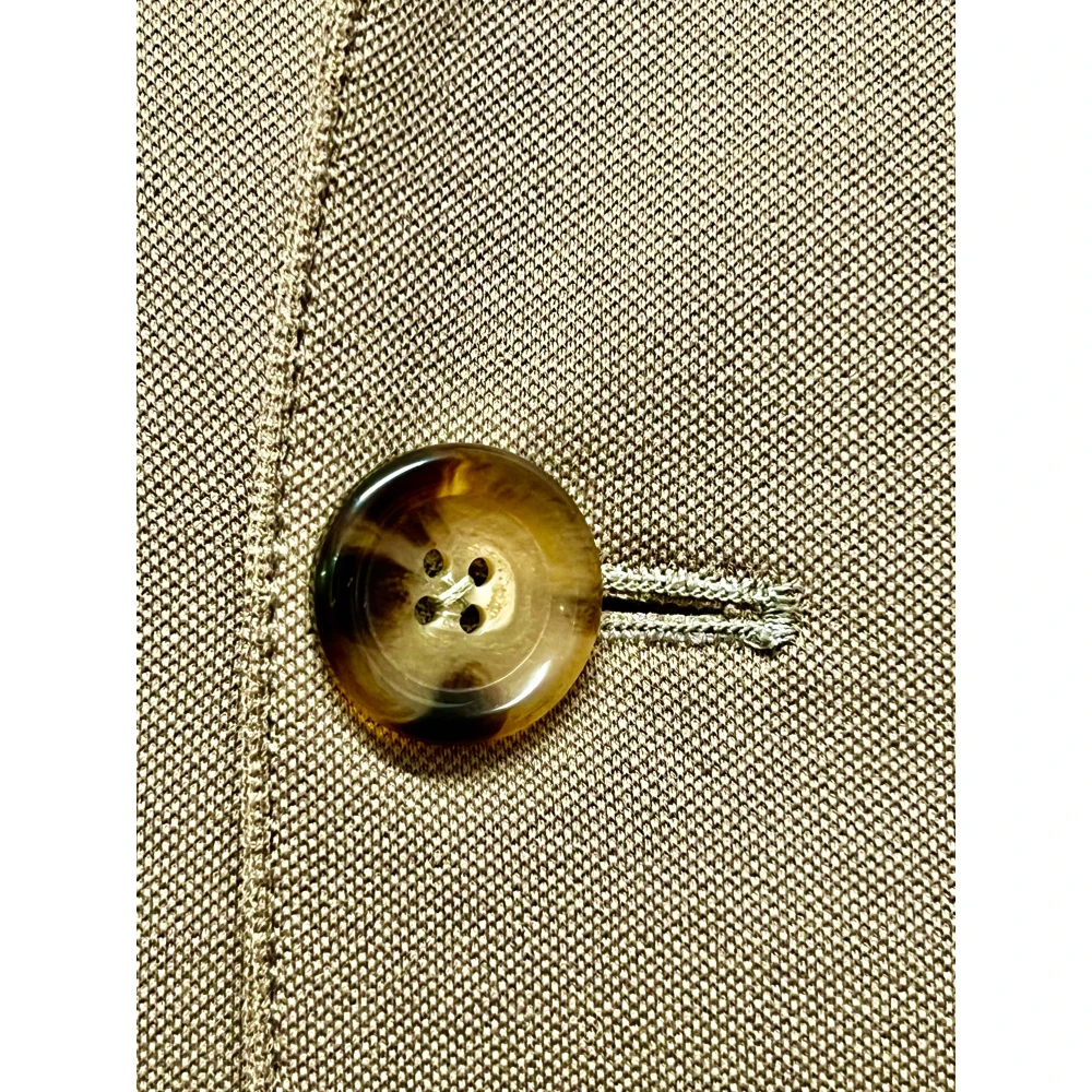 Circolo 1901 Wasbare Piquet Werkjas Zand Beige Heren
