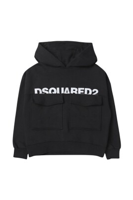 sweat-a-capuche-noir-enfant-avec-logo