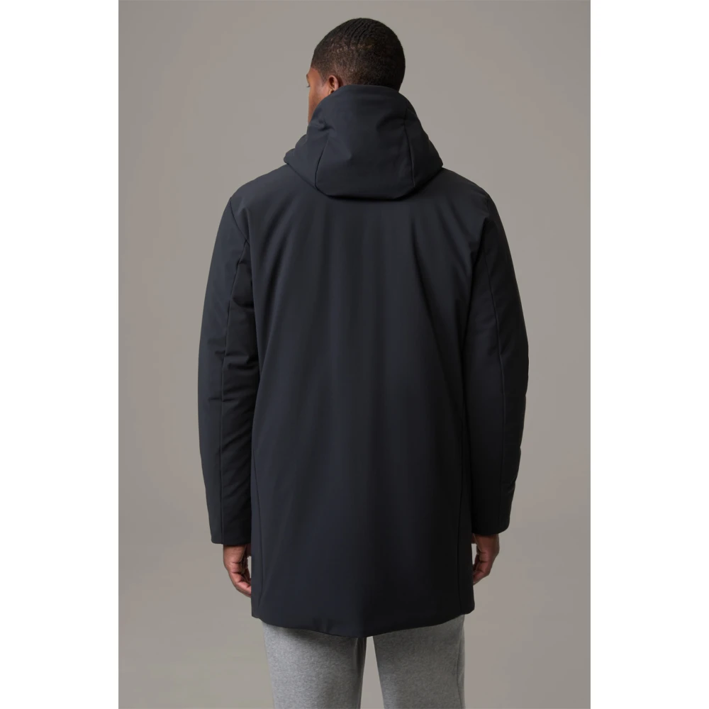Strellson Winterjas met capuchon en verborgen sluiting Blue Heren