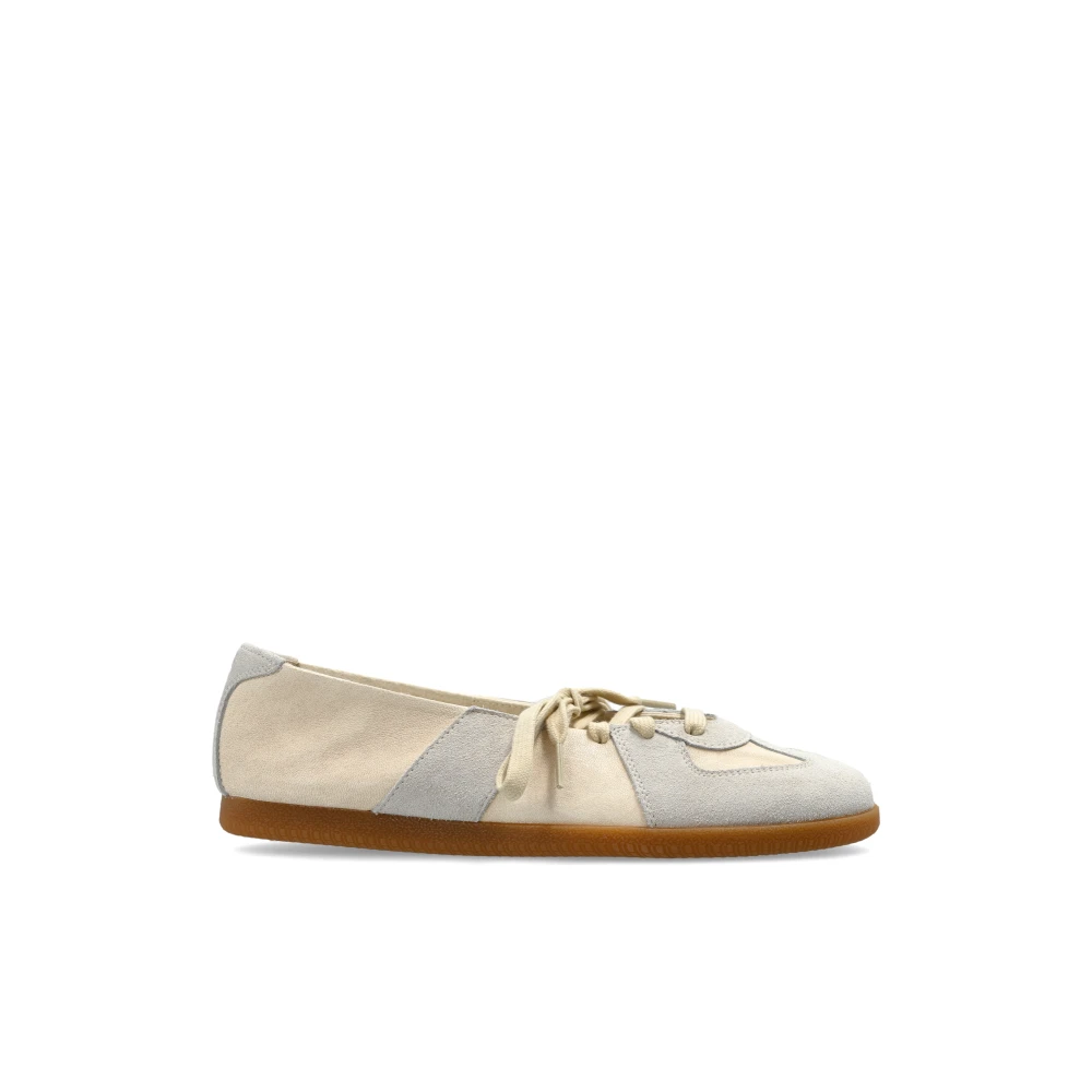 Maison Margiela Replica Panelled Ballet Flats - Female - Ballerina Shoes - Beige - 4 Uk - Shoes