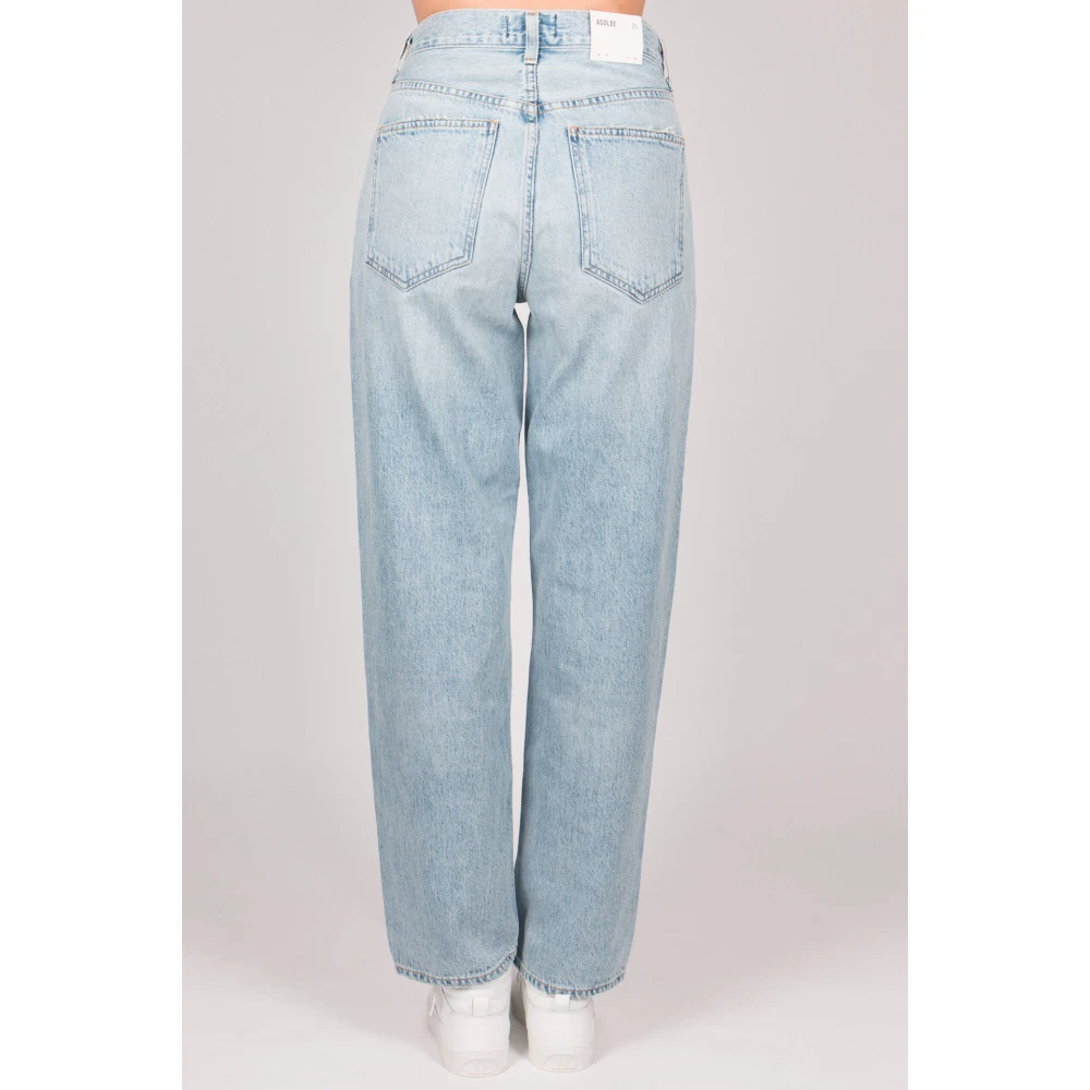 Agolde Klassieke Straight Leg Jeans Blue Dames