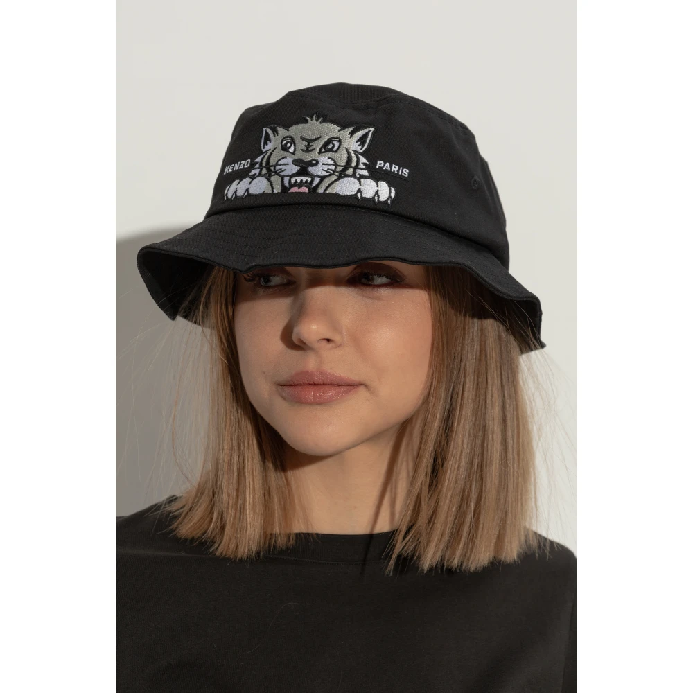 Kenzo Hoed met tijgermotief Black Unisex