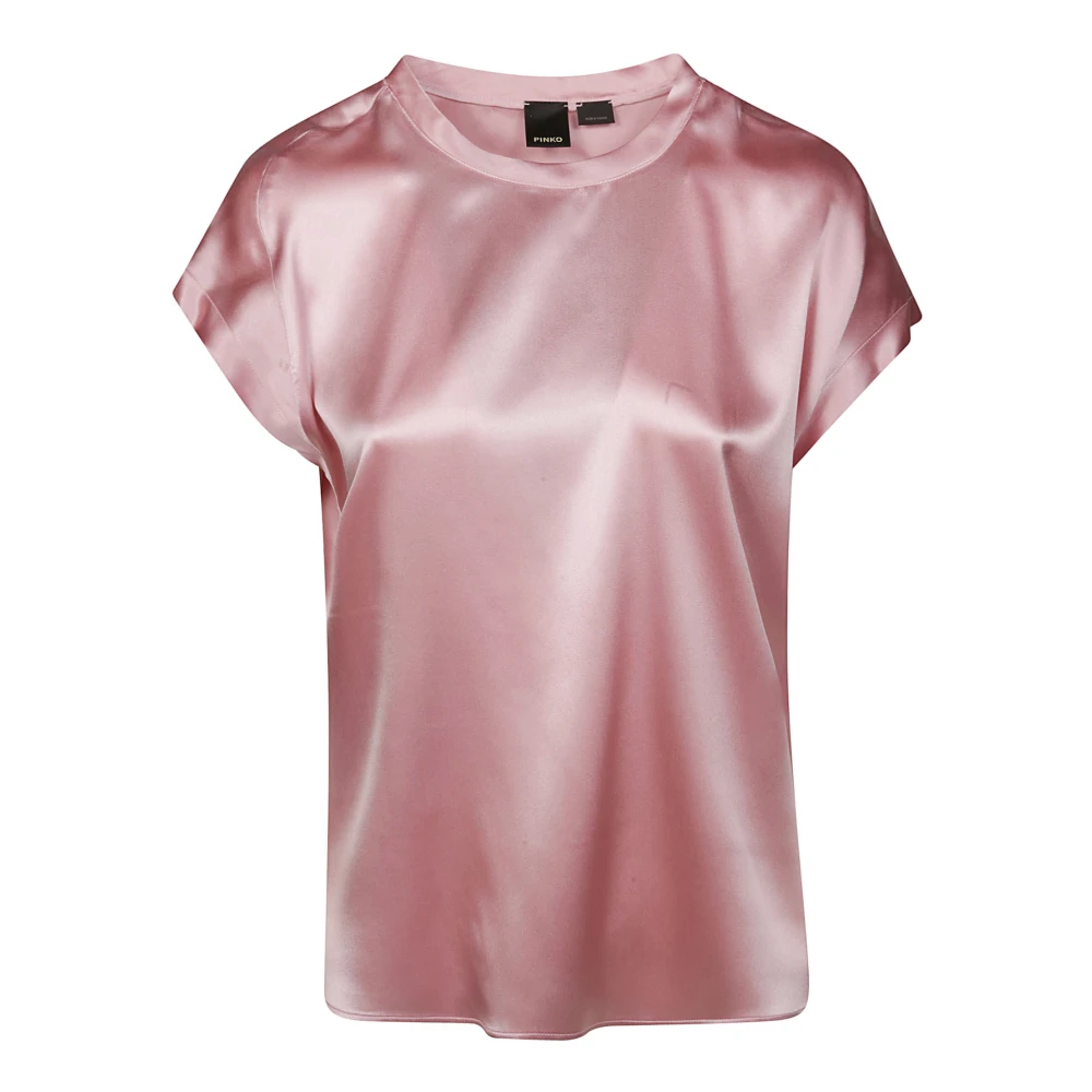 Pinko Rose Ss24 Dames T-shirts Polos Pink Dames