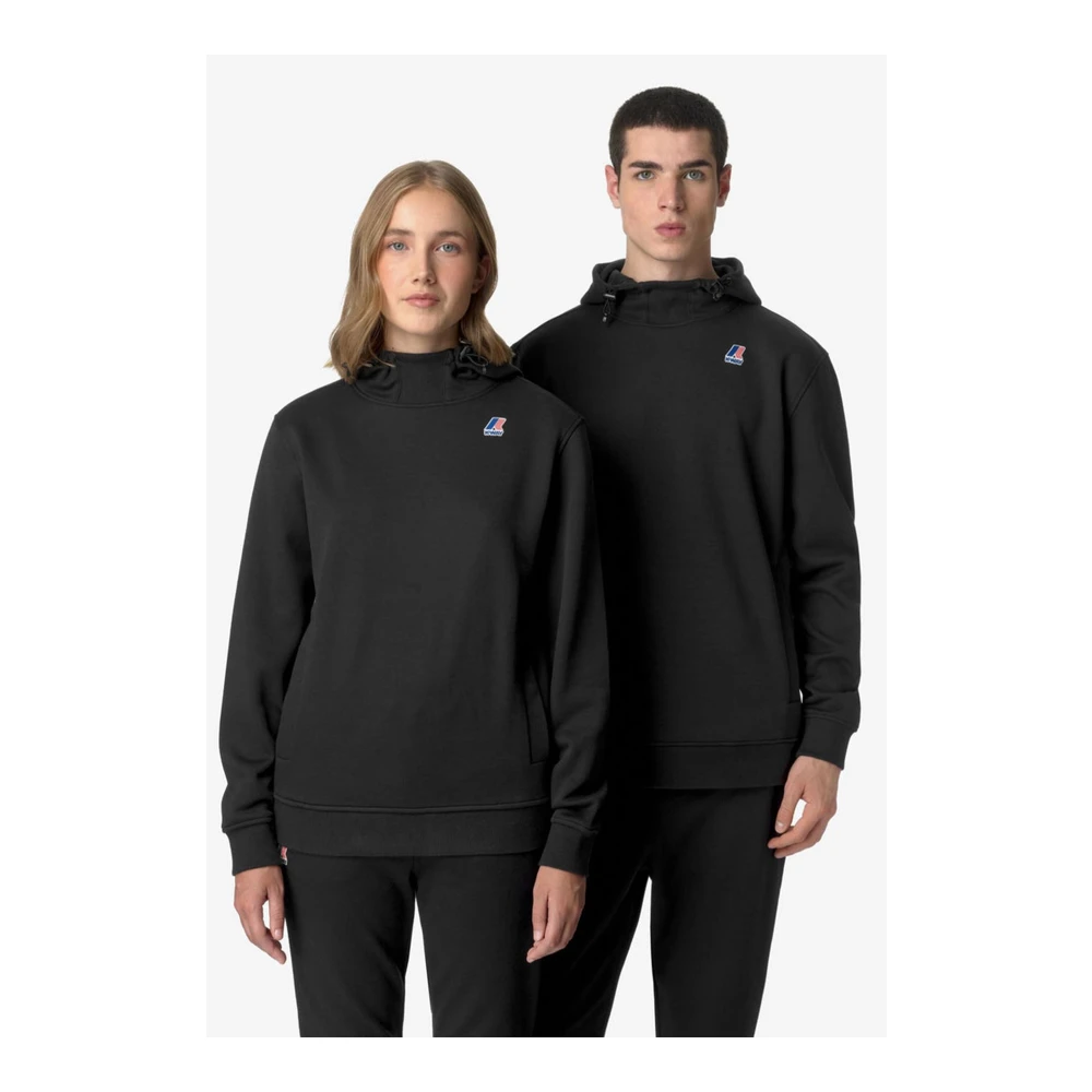K-way Stijlvolle Hoodie voor Mannen Black Heren