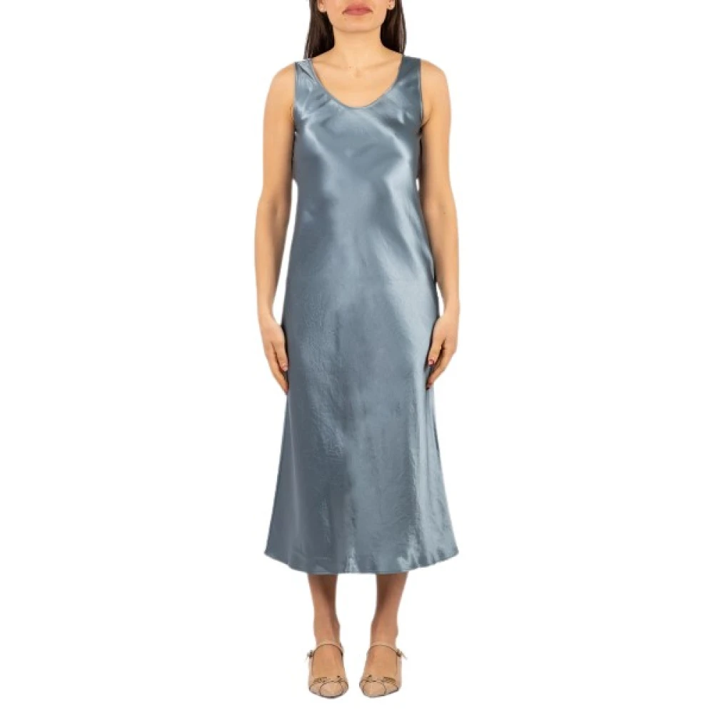 Max Mara Studio Women's Blue Midi Dresses, M, Talete Midi Dress