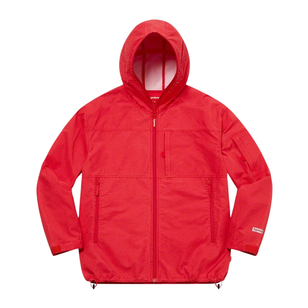 Supreme Rode Full Zip Facemask Jas Limited Edition Red Heren