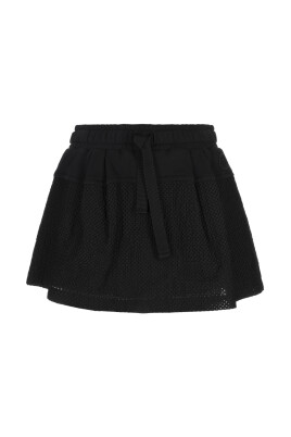 jupe-noire-en-coton-polyester-gaufre