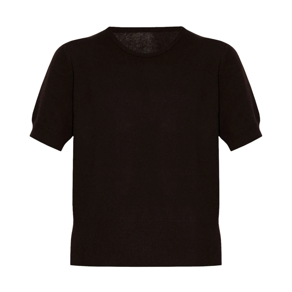 Maison Margiela Zwarte Gebreide Wollen Trui Black Dames