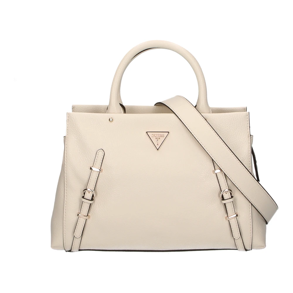 Guess Ivoor Handtas Levia Satchel White Dames