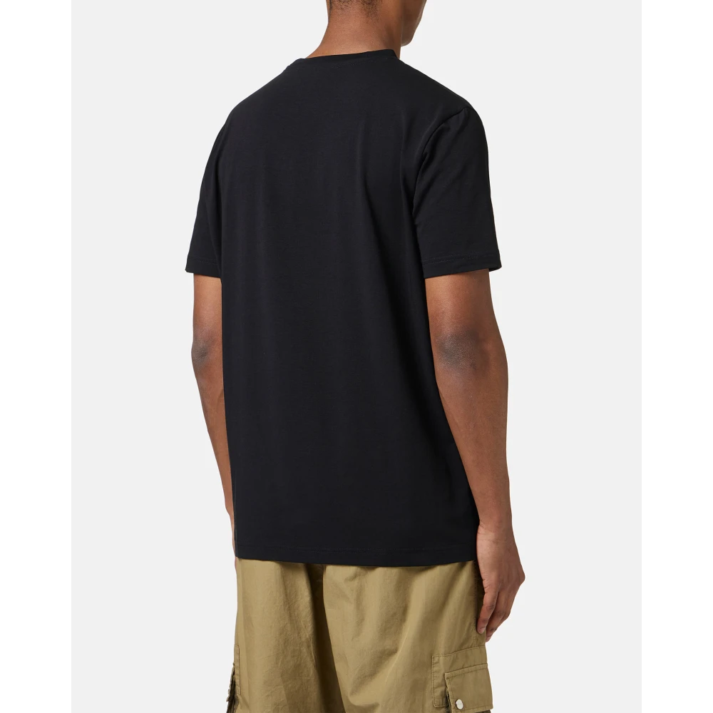 Iceberg Slim-fit zwart T-shirt van katoenen jersey Black Heren