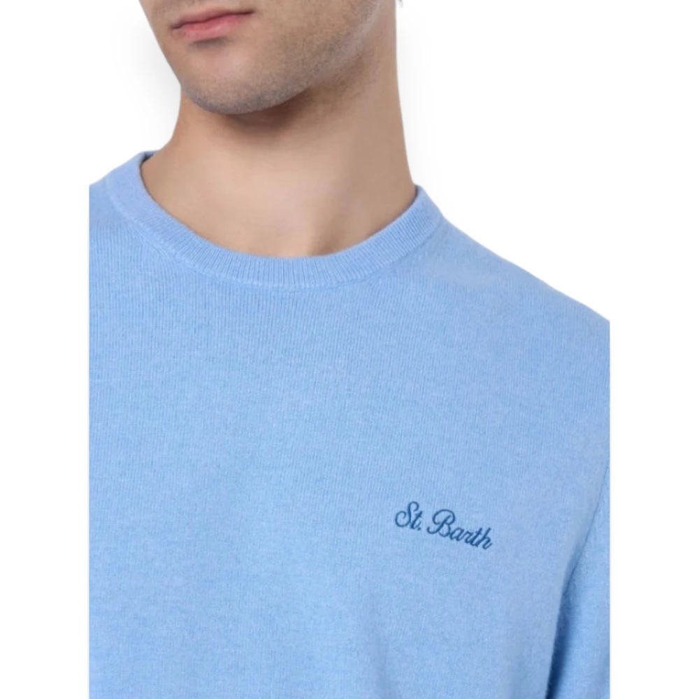 MC2 Saint Barth Regent Blend Sweater Blue Heren