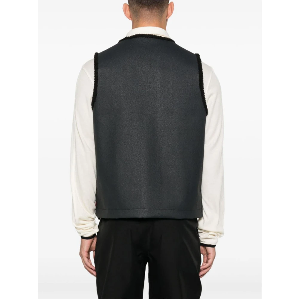 Gr10K Technische Asphalt Vest met Shearling Voering Gray Heren