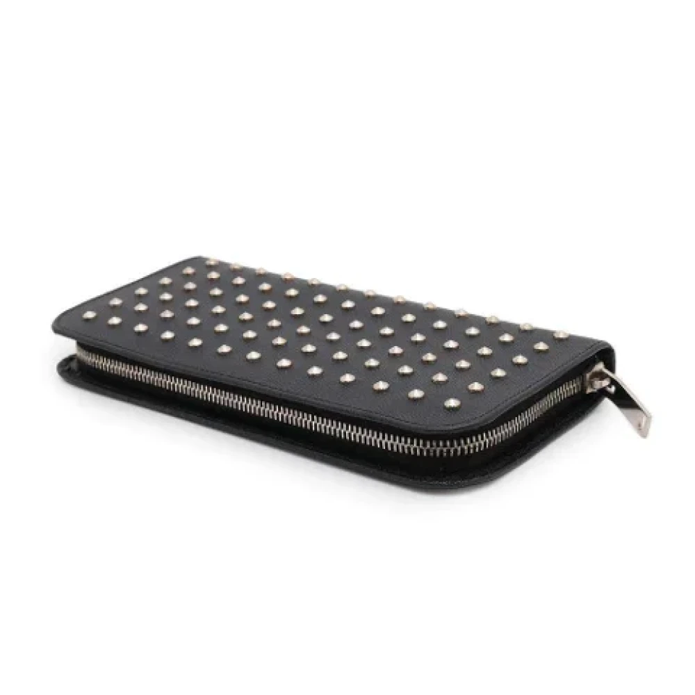 Saint Laurent Vintage Pre-owned Leather wallets Black Dames
