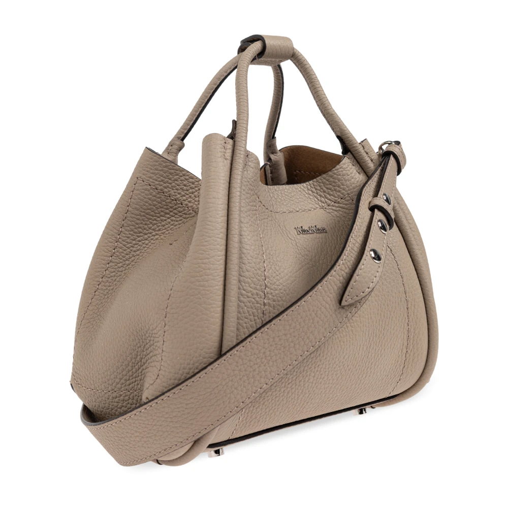 Max Mara Handtas Drummedmarinexs Beige Dames