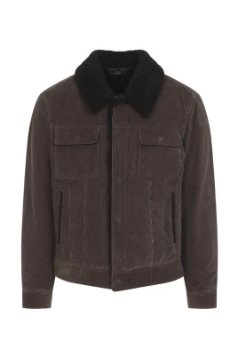 900 Wale Cord Sherling Collar Trucker