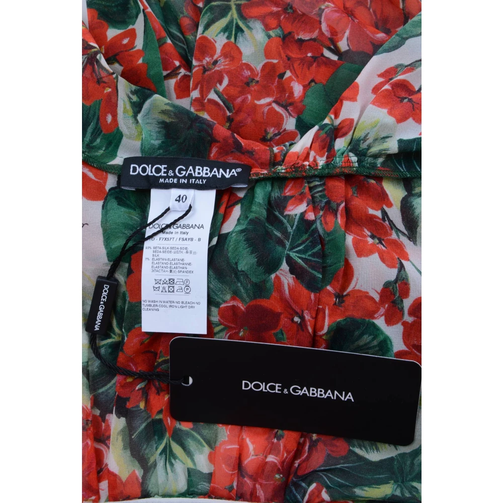 Dolce & Gabbana Luxe mouwloze top voor vrouwen Red Dames