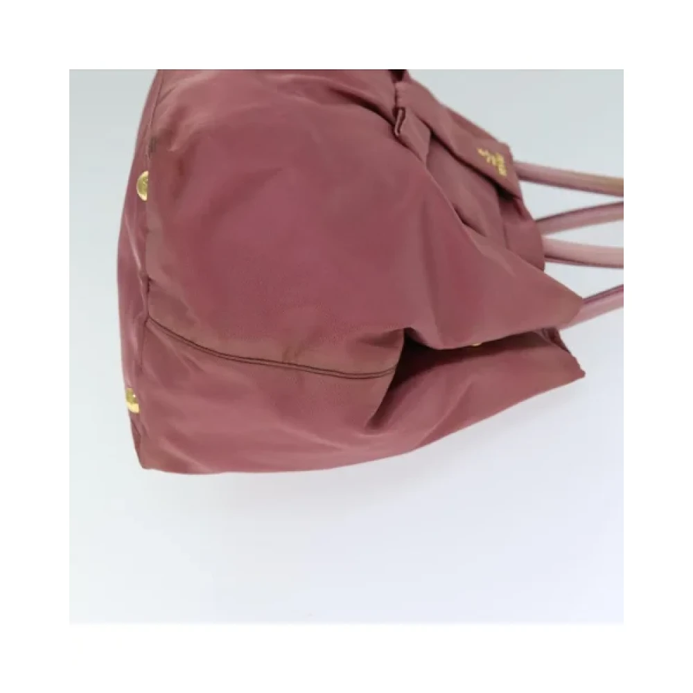Prada Vintage Pre-owned Nylon handbags Pink Dames