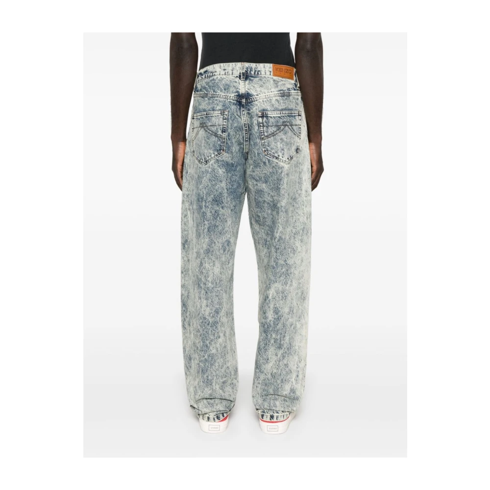 Kenzo Blauwe Denim Jeans Aw24 Blue Heren