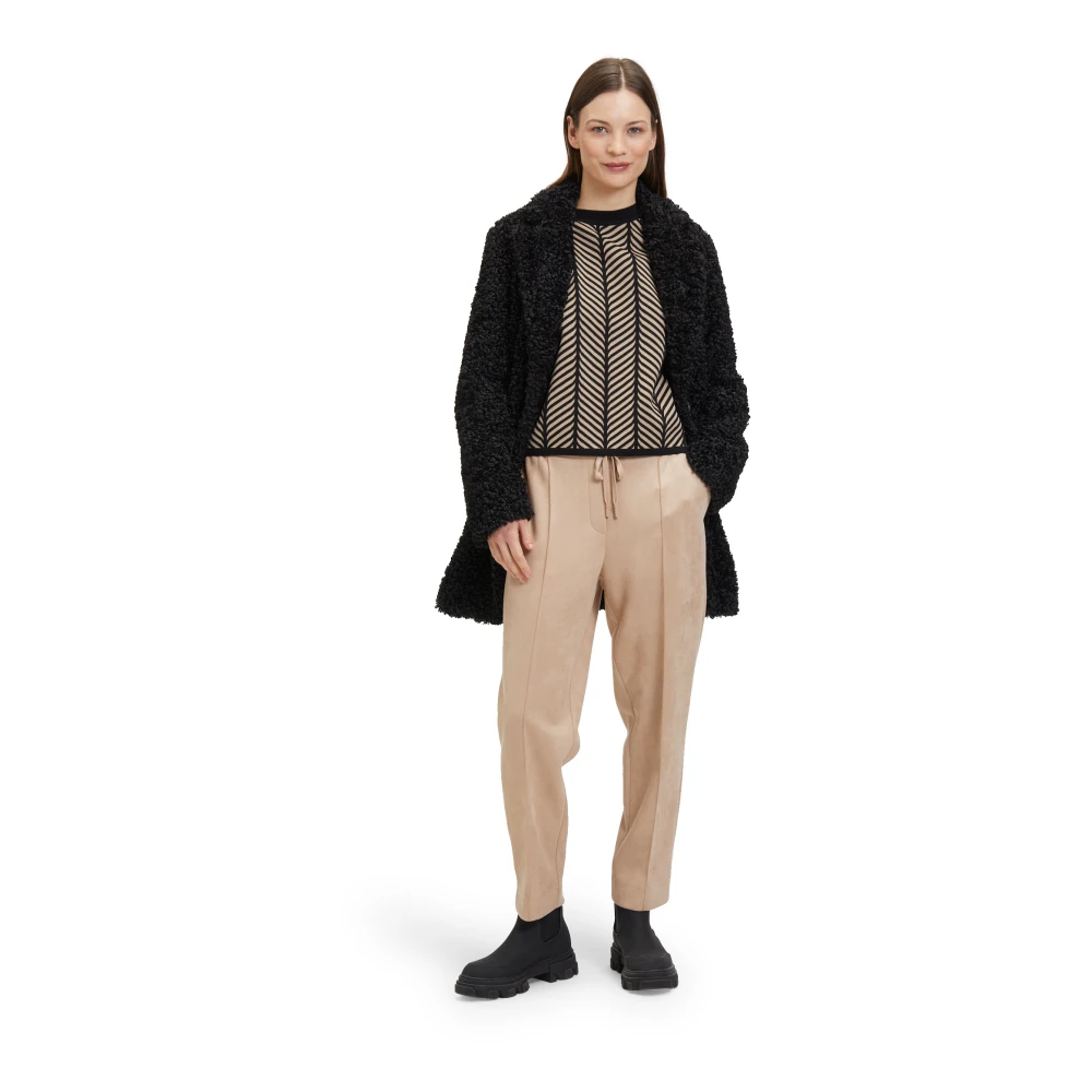 Betty & Co Casual Chic Slip-On Broek Beige Dames