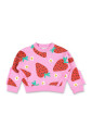 ensemble-sweatshirt-et-short-rose-a-imprime-fraise