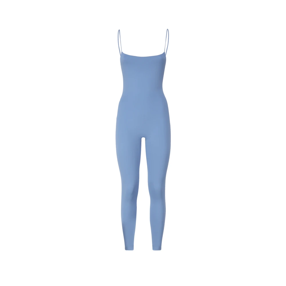 Andamane Blauwe elastische jumpsuit gemaakt in Italië Blue Dames