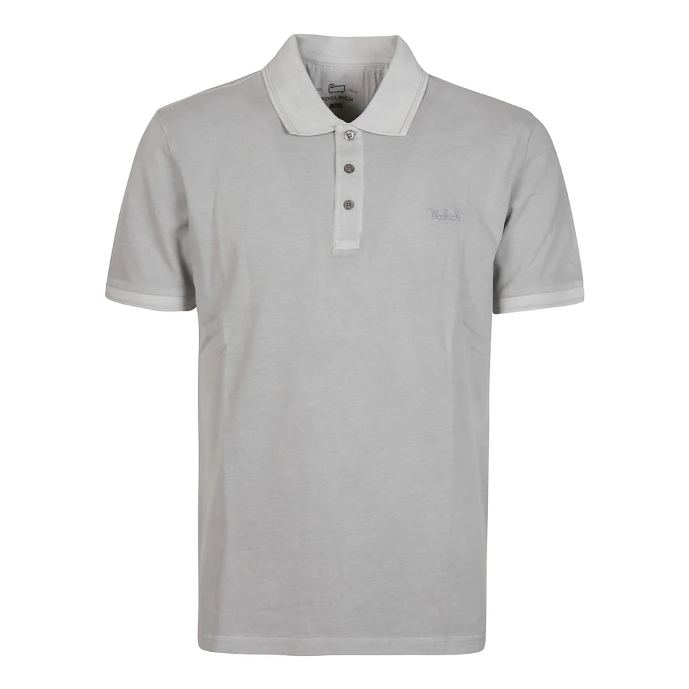 Woolrich Mineral Grey Mackinack Polo Shirt Gray Heren