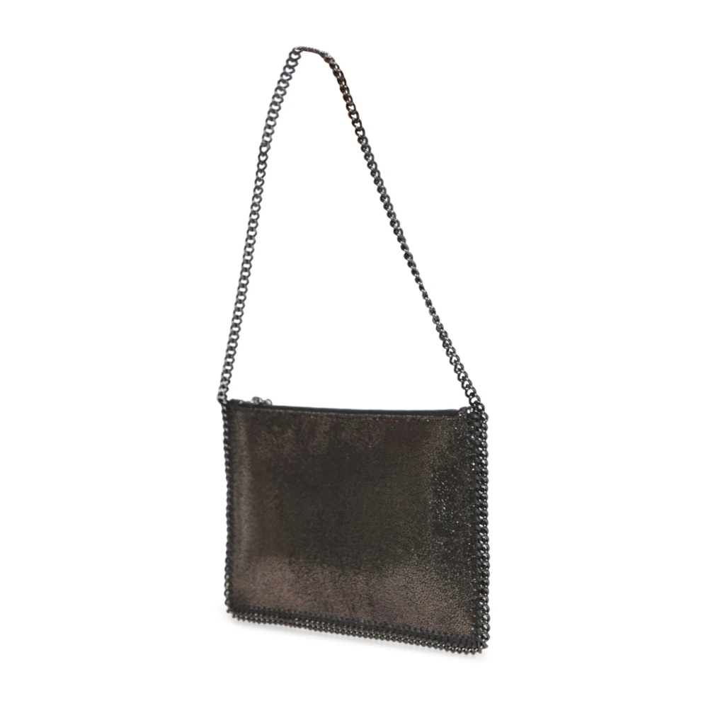 Stella Mccartney Zilveren Kettingband Pochette Tas Gray Dames