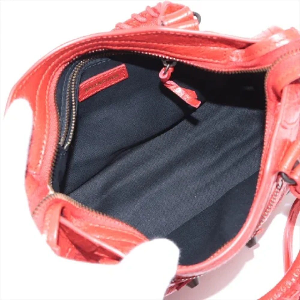 Balenciaga Vintage Pre-owned Leather handbags Red Dames