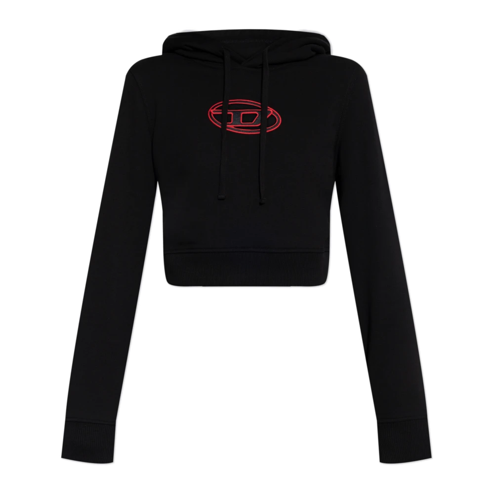 Diesel Svart Sweatshirt F-Slimmy-Hood-Od
