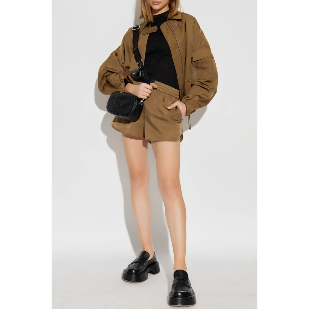 Helmut Lang Jas met zakken Brown Dames