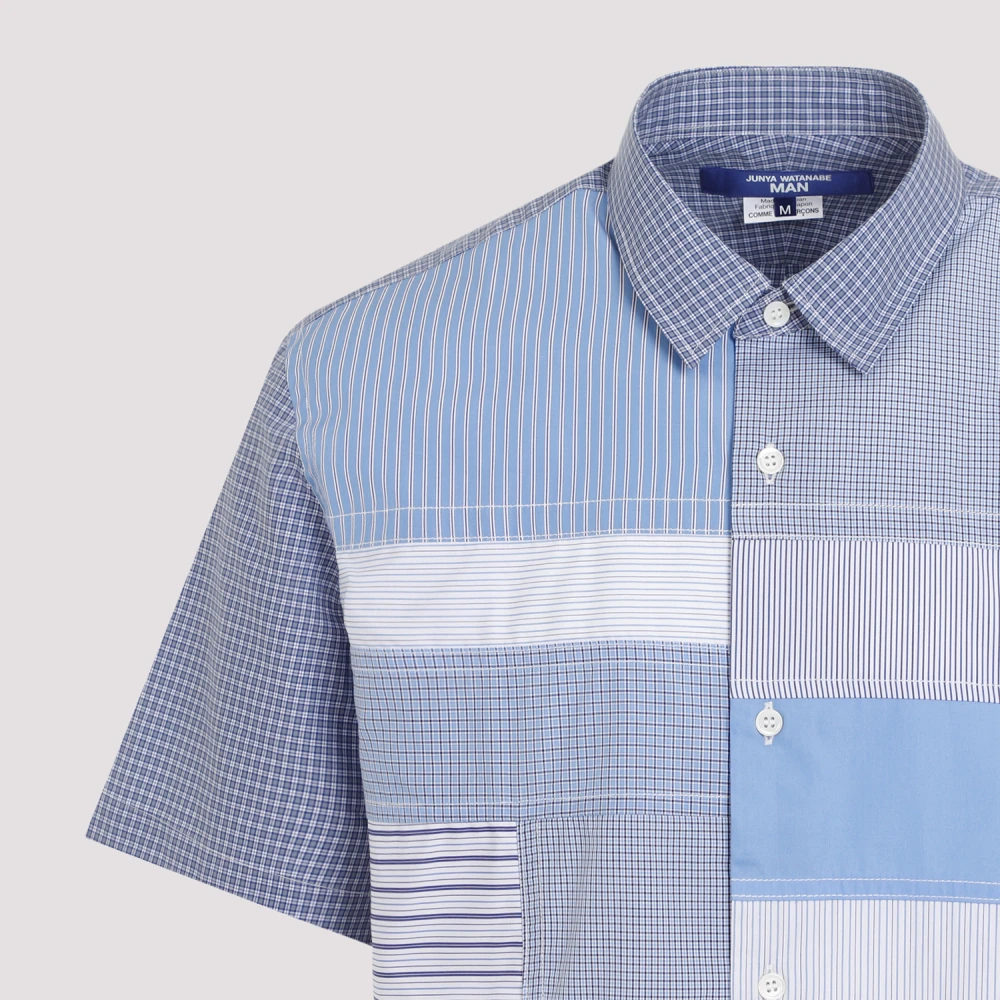Junya Watanabe Blauw Wit Shirt Multicolor Heren