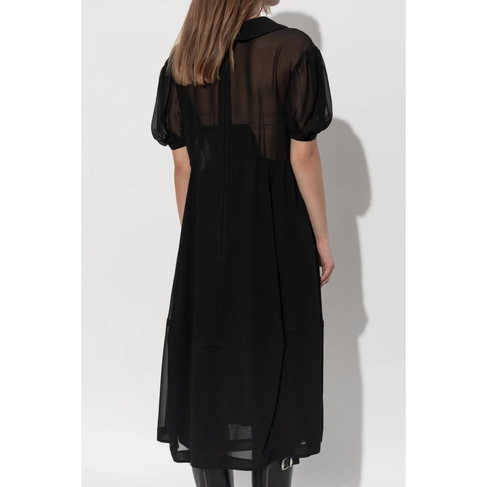 Comme des Garçons Transparante jurk Black Dames