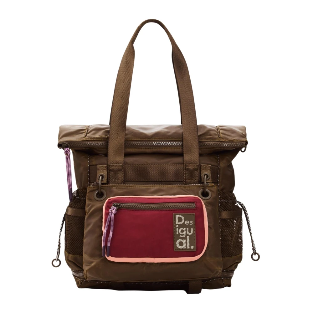 Desigual Donna Marrone Borse, Taglia Unica, New,