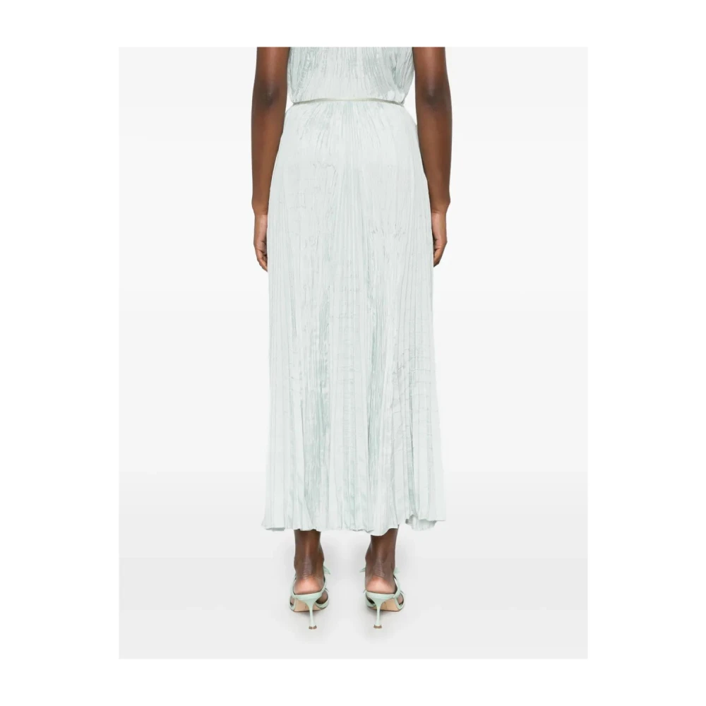 Forte Geplooide Saragon Rok Blue Dames