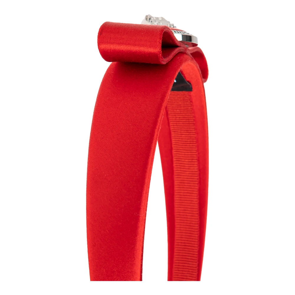 Versace Satijnen haarband Red Dames