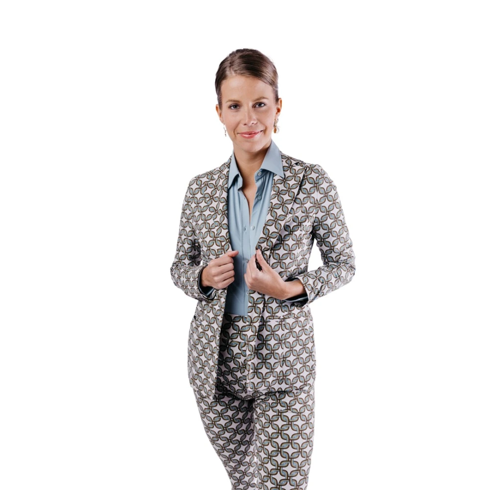 RRD Blazer met geometrisch patroon Multicolor Dames