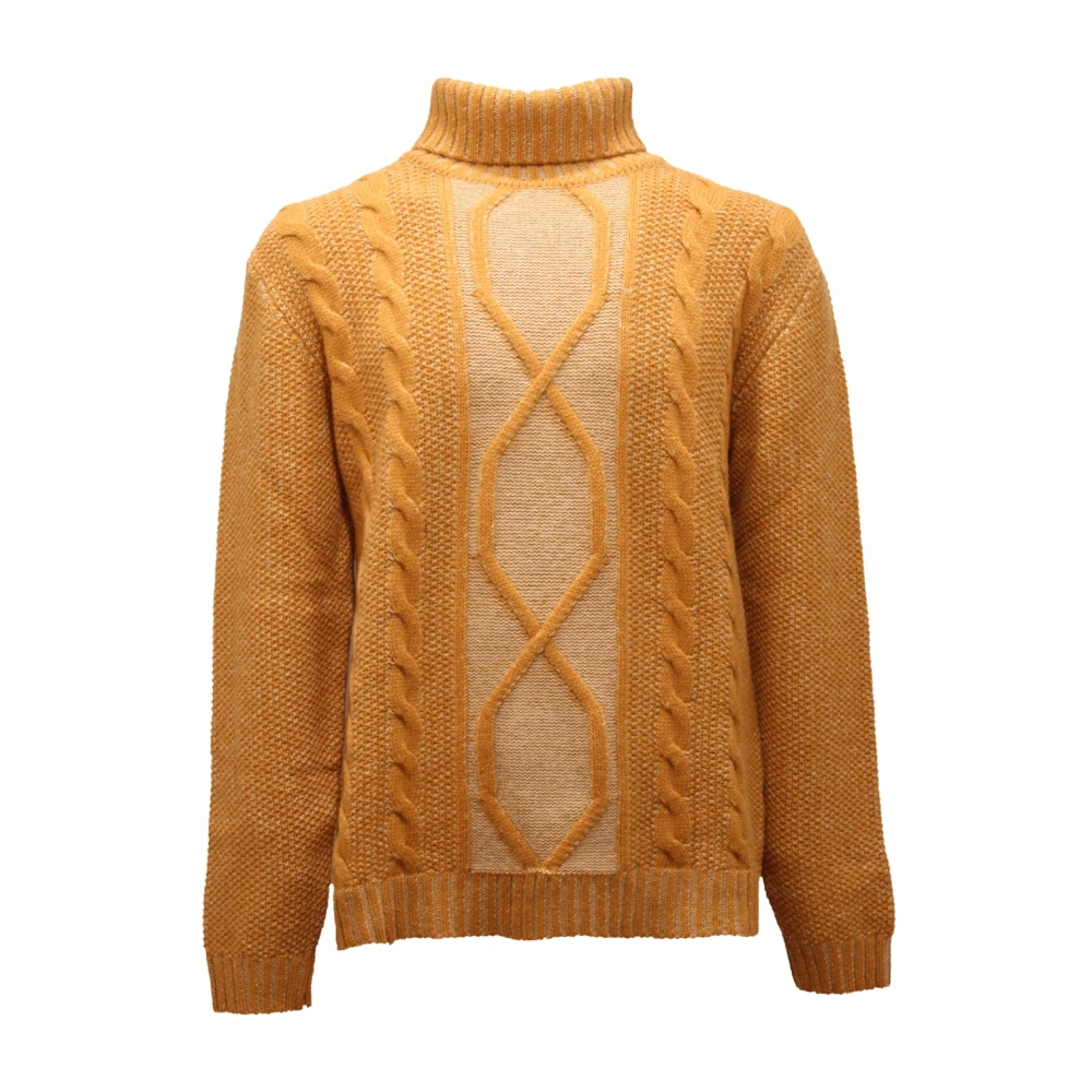 Daniele Fiesoli Men's Yellow Dolcevita Turtleneck - Turtlenecks - L - Knitwear