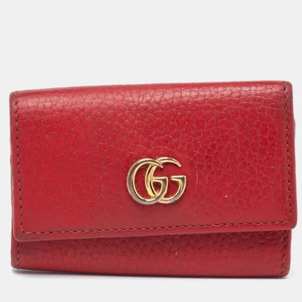 Gucci Vintage Pre-owned Leather key-holders Red Dames